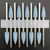 10 Uds. Fresa de silicona para manicura, broca de goma para uñas, máquina, accesorios de manicura, pulidor de uñas, herramienta amoladora