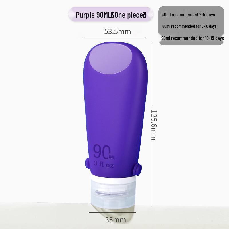 Portable Refillable Silicone Travel Bottles Set for Shampoo, Shower Gel, Lotion, Makeup Remover, and Skincare.