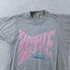 Vintage 1983 David Bowie Konsert T-skjorte Herre XXS Serious Moonlight Tour USA 80-tallet