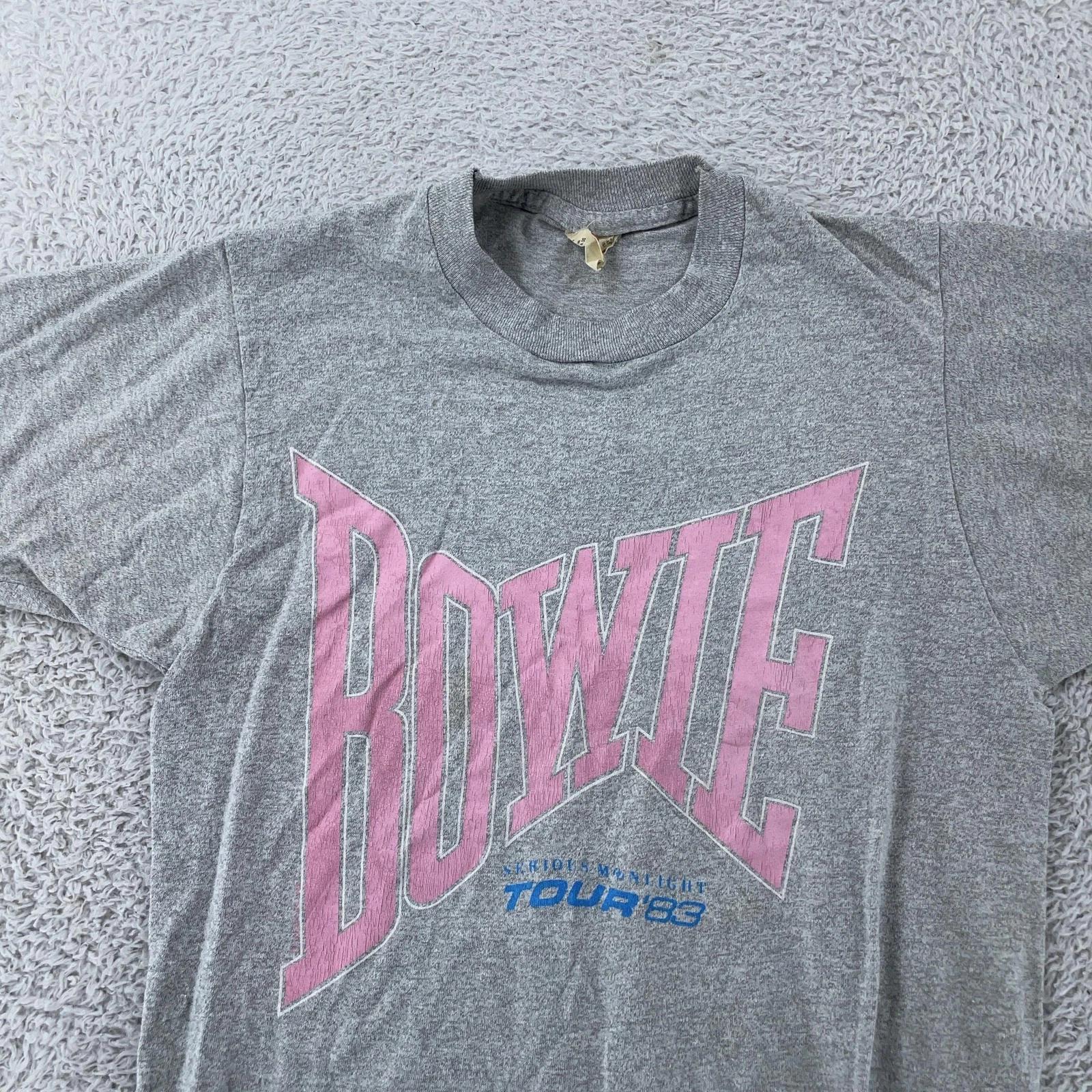 Vintage 1983 David Bowie Concert T-Shirt Mens XXS Serious Moonlight Tour USA 80s L