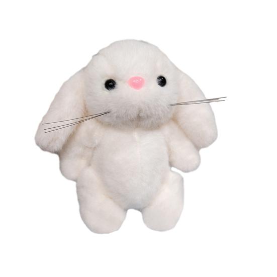Bunny Plush Keychain 14cm Soft Stuffed Rabbit Pendant for Bags Keys Cute Spring Gift for Girl Women Collectors