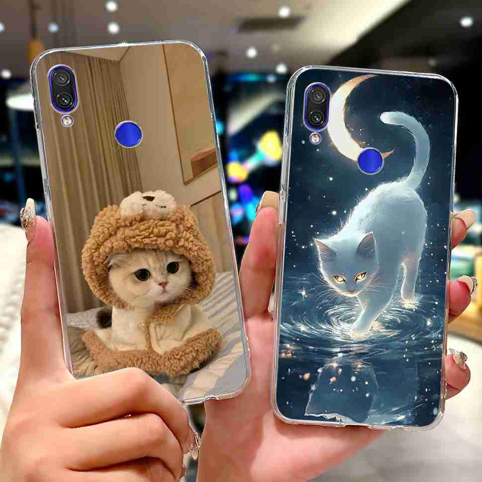 For Redmi Note 7 4G M1901F7G Case Fashion Painted Flowers Soft Silicone TPU Cover For Redmi Note 7Pro M1901F7S 6.3" Phone Shell