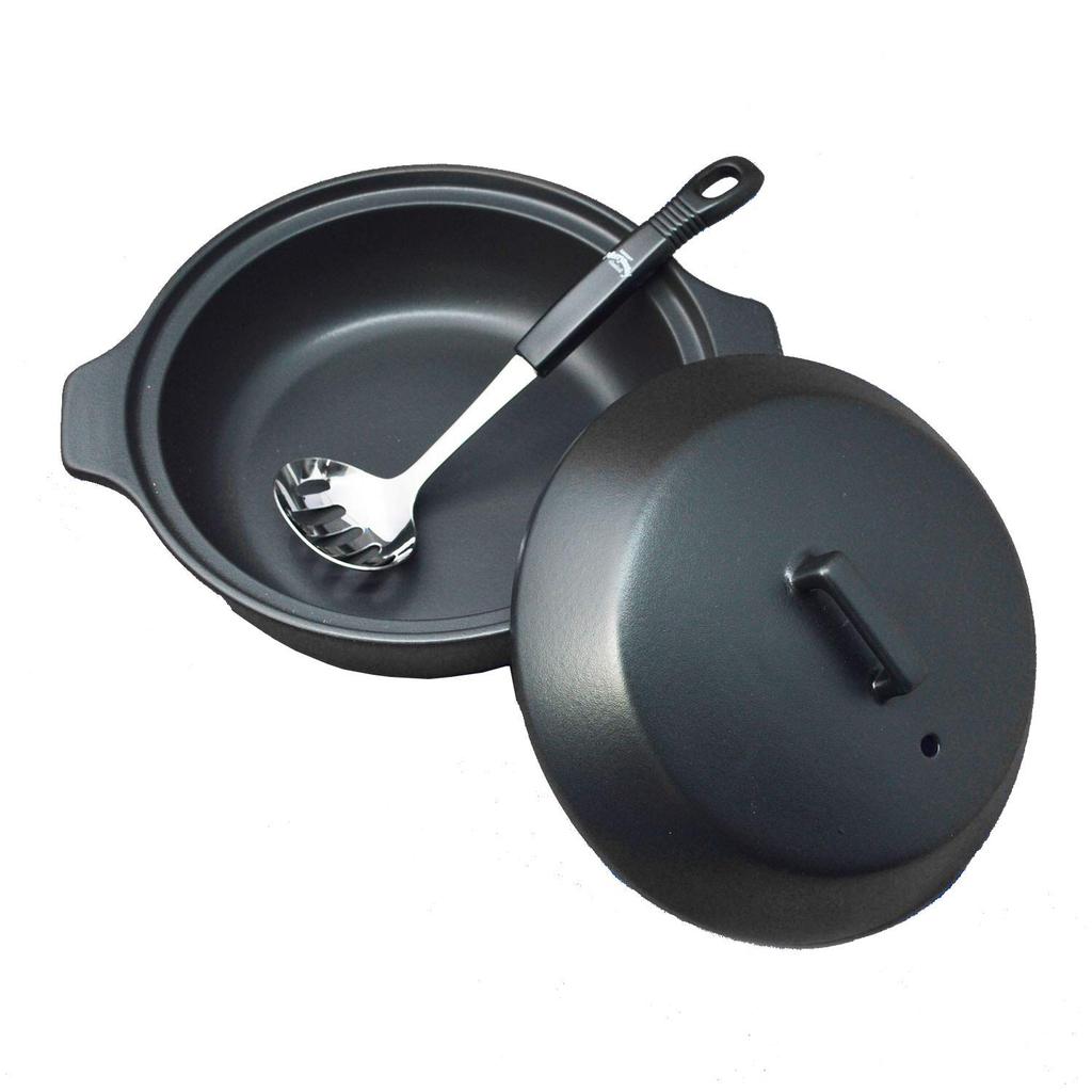 Suncraft Small Stainless Steel Ladle with Made In Merianti Black Slots, Japan, MA-03