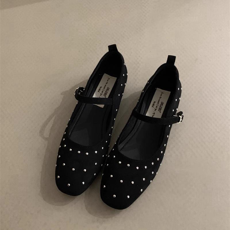 Fashion SUOJIALUN 2025 Spring New Brand Women Flat Shoes Fashion Round Toe Ladies Elegant Baot Shoes Soft Flat Heel Mary Jane Shoes
