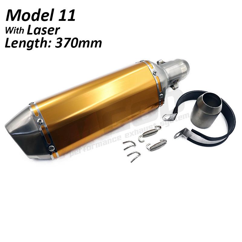 Universal Motorcycle Exhaust Pipe 51mm DB Killer Escape Moto Racing Modified Pit Bike For Kawasaki Z650 Ninja400 Versys 650 MT09