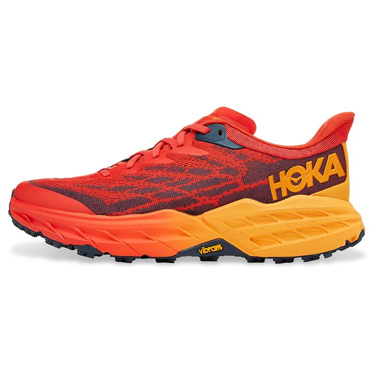 HOKA One One Speedgoat 5 Fiesta Red Radiant Yellow 1123157-FRYL
