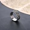 Vintage rose ring that does not fade, retro fashion trend, adjustable open ring for couples, high-end versatile accessory