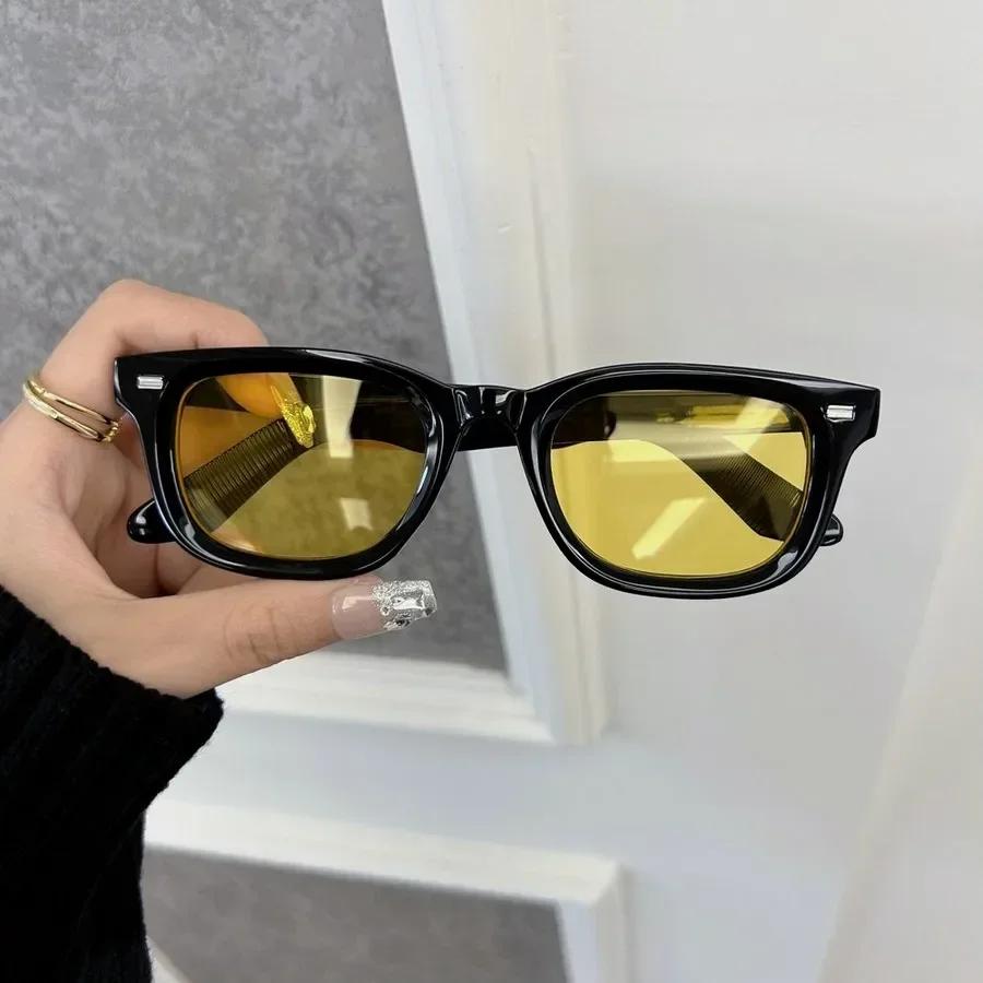 Brand Designer Sunglasses Men Women Vintage Travel Shades Classic Sun Glasses Male Fashion Plain Rectangle
