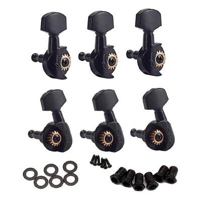 6Pcs Guitar Machine Head Knobs Tuning Key Copper Alloy Guitar String Tuning Peg for Acoustic or Electric Guitar