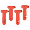 4 PCS Rescue Tool Safety Hammer Orange Automotive Supplies For Safety Belt Window Switch, Suitable For Cars And Vehicles