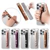 Elastic Leather Phone & Tablet Wrist Strap with Double Buckle - Anti-Drop Stand Universal Model