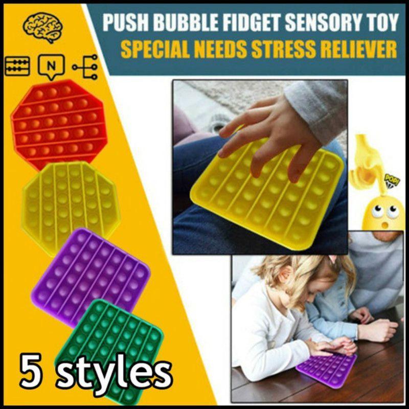 Foxmind Pop Bubble Sensorisches Fidget Pop It Spielzeug zum Stressabbau und für pädagogischen Spaß für Kinder