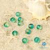 Sea drop dragonfly beads green x yellow 8mm half row 25 beads consecutive sale 20cm beads yellow green glass beads approx. [270ht-08]