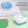 3 In1 Mini Round Corner Cutter Corner Durable Rounder Punch R4/R7/R10mm Paper Trimmer Round Corner DIY Paper Cutter Card KD05