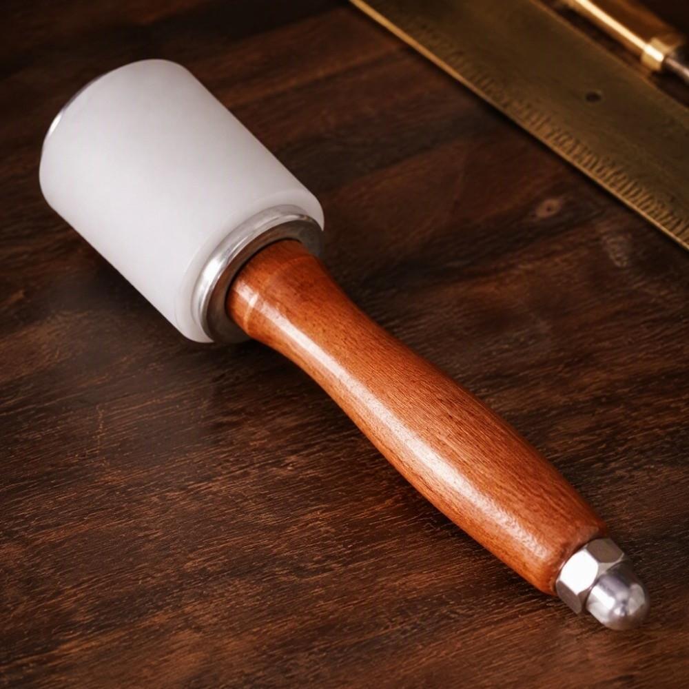 Heavy Duty Nylon Hammer Leather Nylon Head Leathercraft Hammer Carving Mallet For Sewing Leather