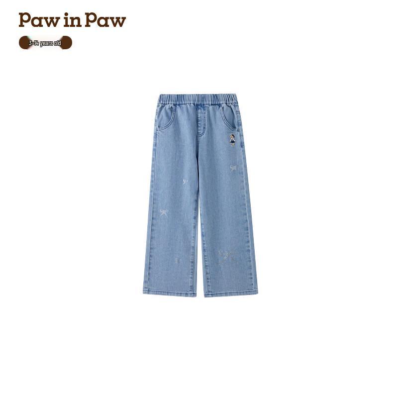 

PawinPaw Girls Cartoon Bear Straight-Leg Jeans 140