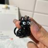 Black Cat Pendant Pendant Q Cute Big-Eyed Cat Star Keychain Cartoon Girlfriend Small Gift Bag Accessories
