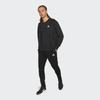 adidas Label Contrast Logo Print Joggers Men Bottoms Black IB2769