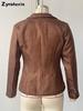 Women's Western Casual Patchwork Jacket Coat with Pockets with Fall Winter