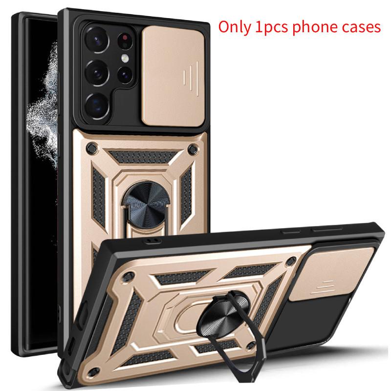 Samsung For Galaxy S24 Anti Fall Magnetic Phone Case With Bracket Protect Lens