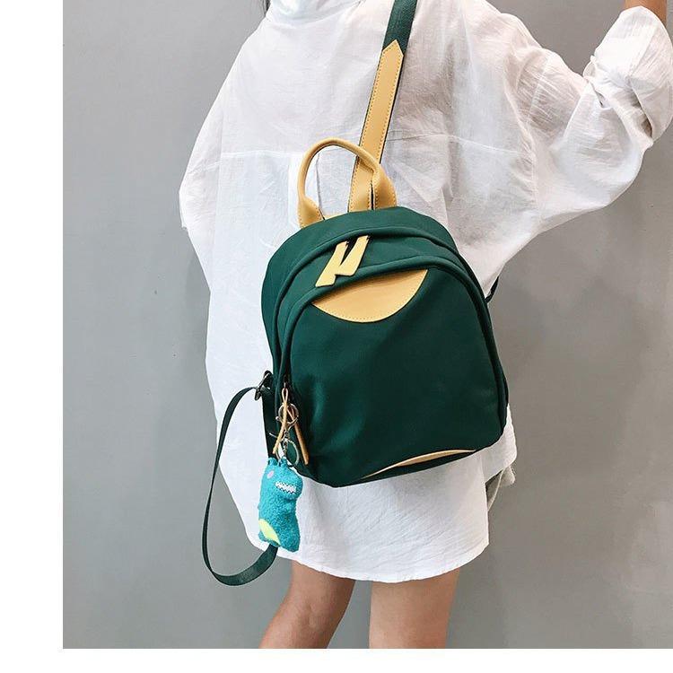 Backpack Lightweight Backpack Contrast Color Small Fresh Student Schoolbag Cute Girl Class Bag