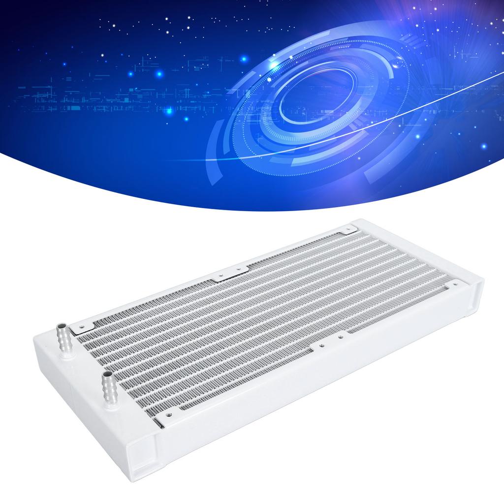 Water Cooling 12 Pipe 1bar Pressure Test Aluminum Alloy Computer Heat Exchanger for 6 To 7mm Soft Hose