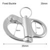 Stainless Steel EDC Carabiner Quick Release Clip Outdoor Keychain Portable Tool Belt Buckle Hanging Equipment