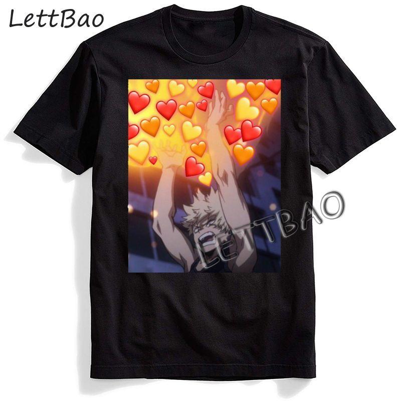 Harajuku Shirt Anime My Hero Academia My Boku Katsuki Bakugou O Neck T Shirt Casual Funny