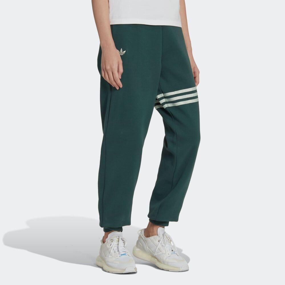 Adidas Originals Adicolor Neoclassics Brand Logo Embroidered Cuffed Sports Pants Men Pants Green HS6773