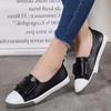 Women Loafers Flats Lady Slip On White Split Leather Moccasins Casual Female Shoes