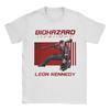Unisex TShirts Handsome Unisex Leon Kennedy Gamer Fans Art Novelty Cotton Tee Shirt Short Sleeve T Shirts Round Neck Tops Unique