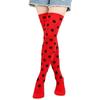 Long Socks Womens Over Above Knee Striped Thigh High Stockings Polka Dot Ladies Black White Pink Cosplay Lolita Harajuku Y2k