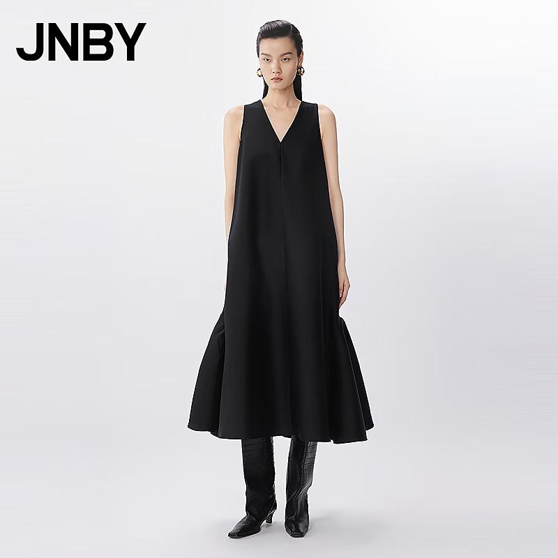 

JNBY 2025 Летнее платье без рукавов с V-образным вырезом А-силуэта L