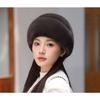 Environmentally Friendly Mink Fur Hat for Women Autumn and Winter Mink Fur Beret Warm Ear Protection Fur Hat Fashionable Ladies Fur Hat
