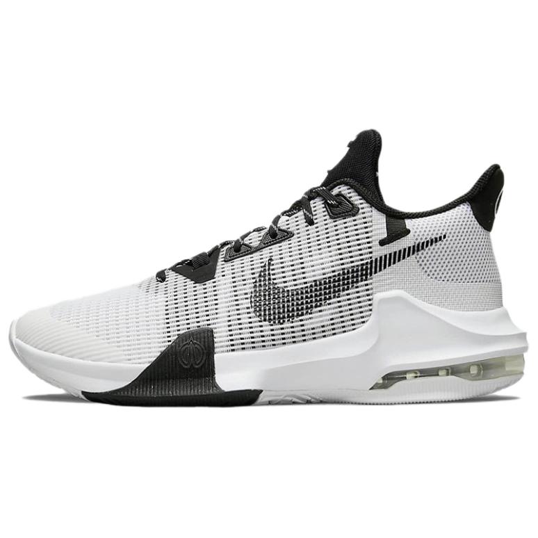 Nike Air Max Impact 3 Basketball Shoes Men's Low Top Black/White/Gray/Orange DC3725-100(Team628-)