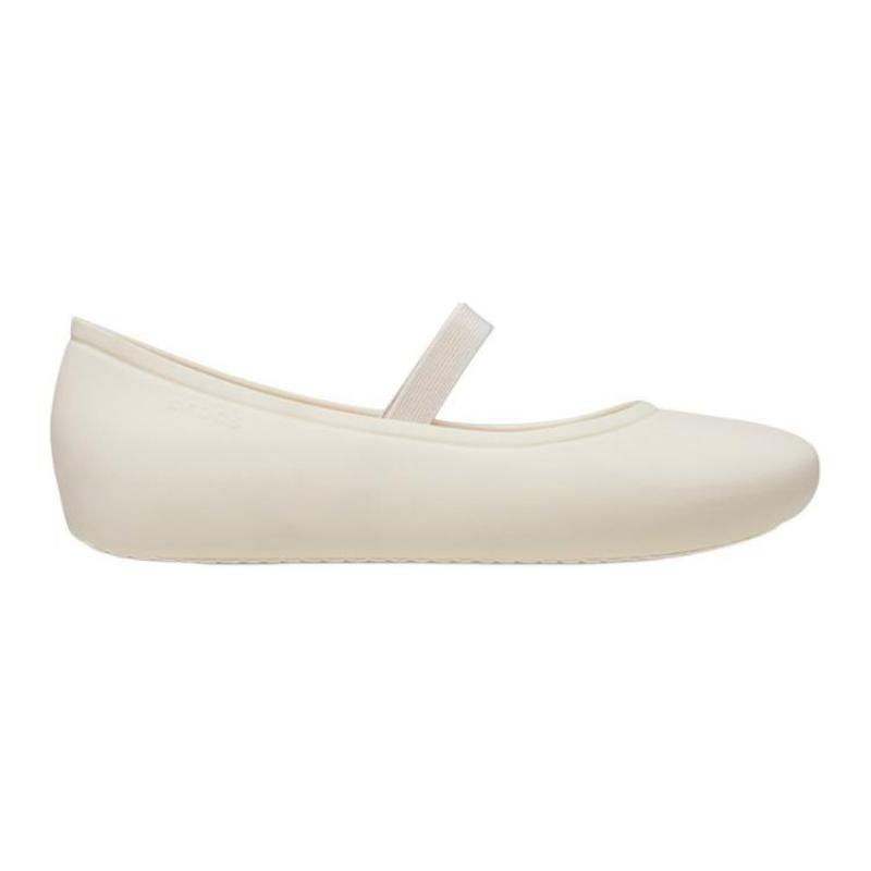 Crocs Round Toe Foot Non-slip and Wear-resistant Low-top Children's Leather Shoes White Children's Model