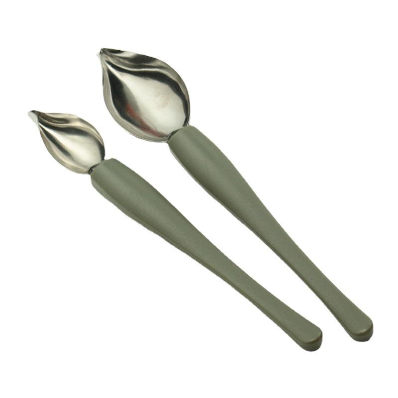 **Saucenlöffel aus Edelstahl zum Anrichten für die westliche Küche und Desserts**