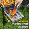 Portable Thickened Charcoal BBQ Grill for Outdoor and Household Use