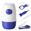 PURAIMA Baby Nail Clippers, 4-in-1 Functional Nail Clippers for Babies, Includes a Cute Little Bear Storage Box for Portable Use, Suitable for Newborn