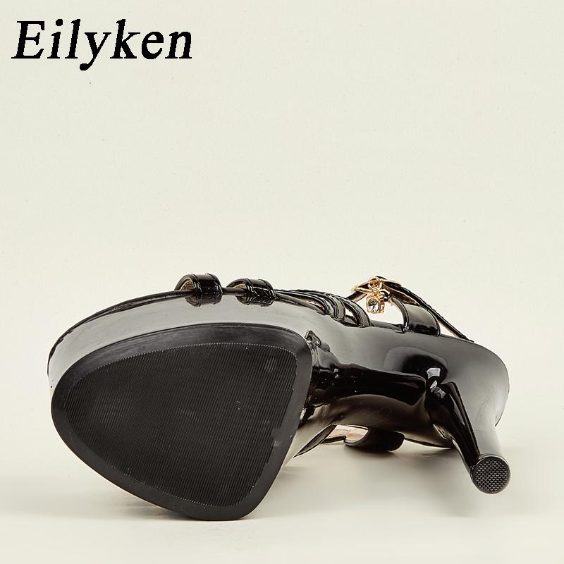 Fashion Eilyken Classics Super Ultra-High Heels 16 CM Womens Sandals Sexy Buckle Strap Platform Banquet Pumps Shoes Zapatos Mujer