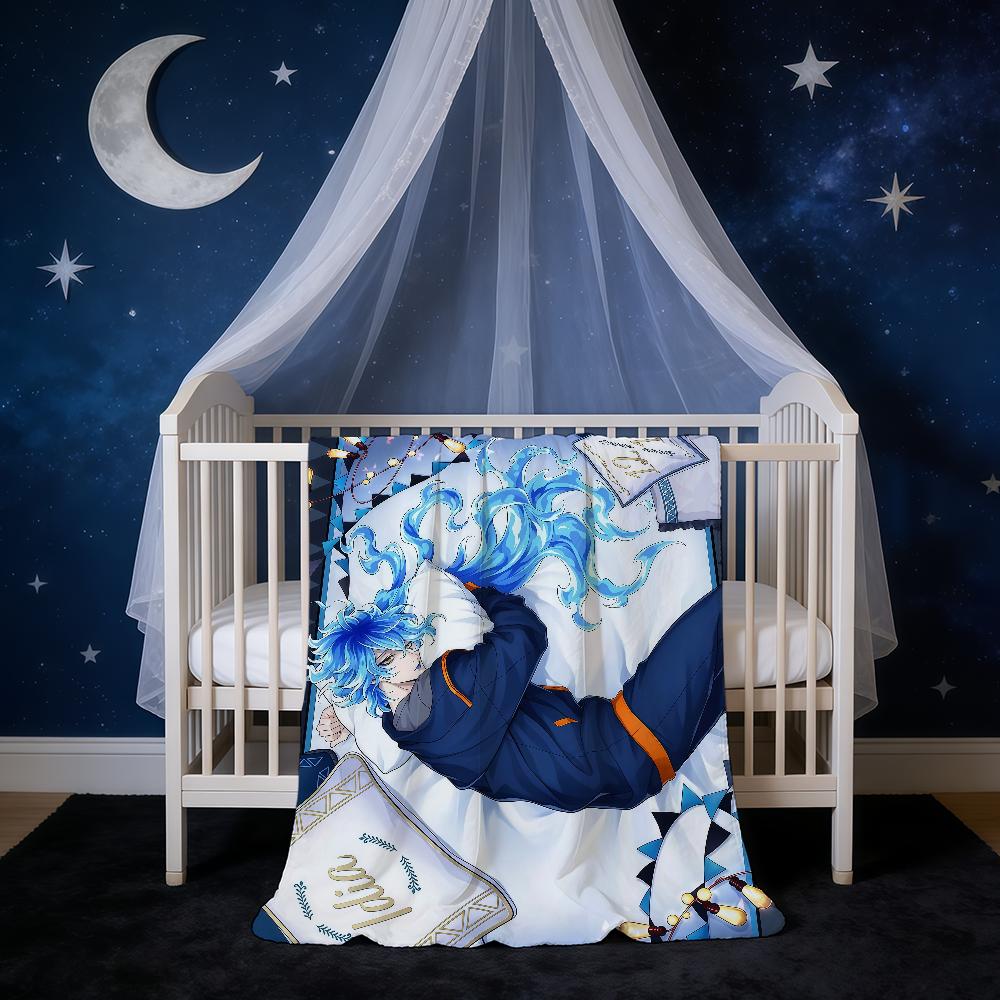 Blanket Super Warm Comfortable Plush Anime Throw Blanket Child Game Home Sofa T-Twisted-Wonderland Bedroom Gift