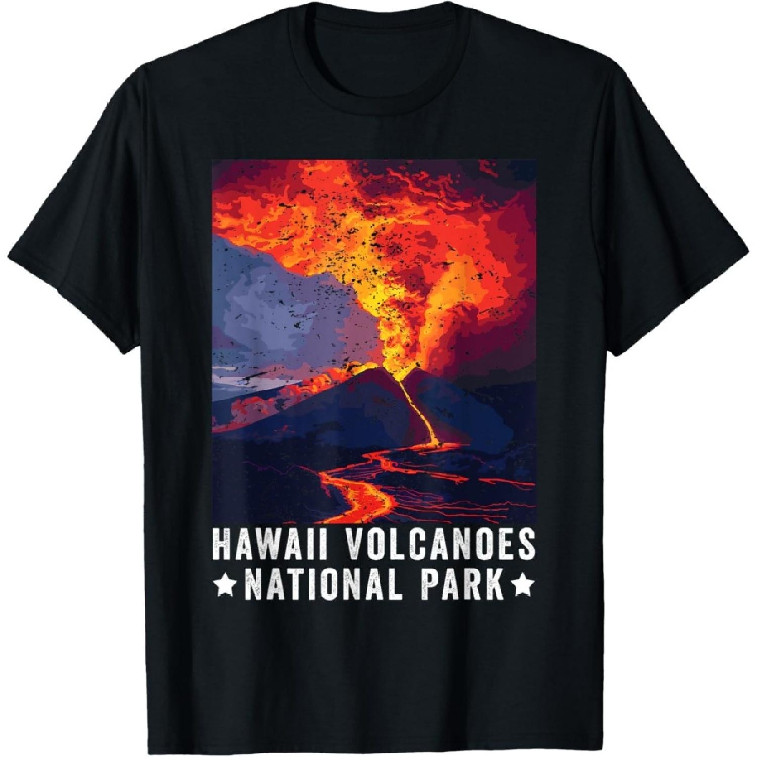 Hawaii Volcanoes National Park Kilauea Volcano Souvenirs T-Shirt S