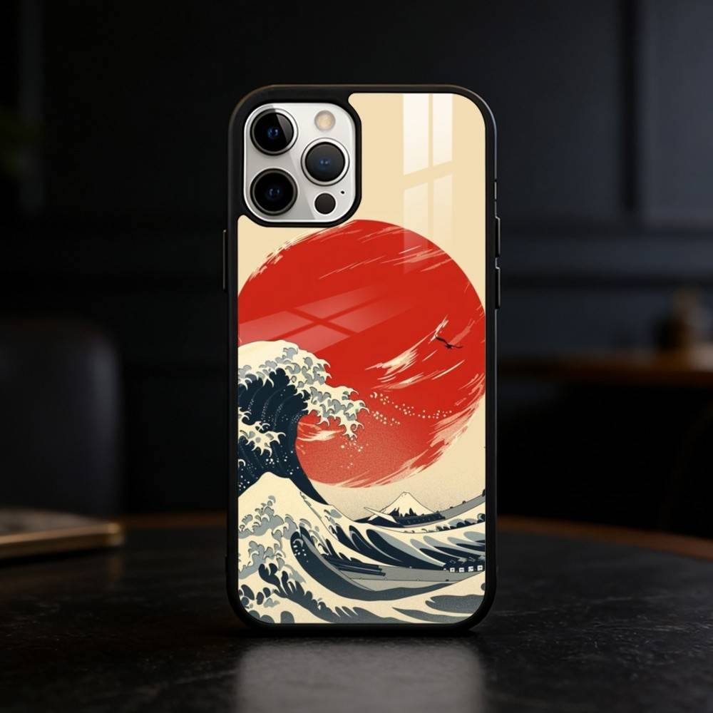 Great Wave Off K-Kanagawa Phone Case For iPhone 17 16 15 14 13 12 Pro Max Plus for Mirror Wireless Magnetic Cover