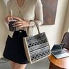 Large Capacity Commuting Bag for Women New Fashion One-shoulder Tote Bag Ethnic Style Student Handheld Class Bag Trend