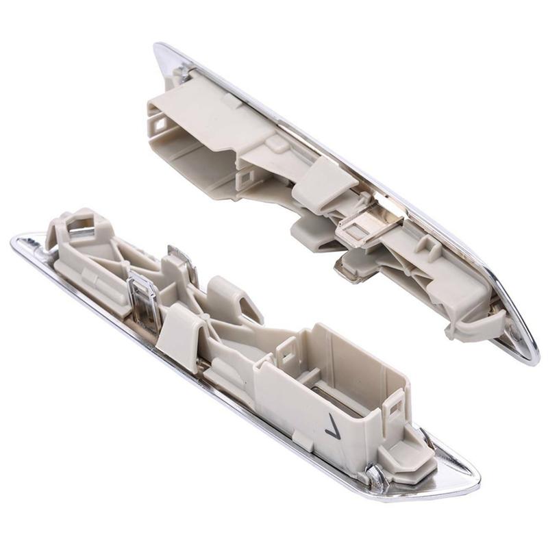 1Pair Chrome Exterior Front Fender Trim Strip Cover For BMW F10 F11 2013-2016 Sedan 51137336645 51137336646 Left & Right