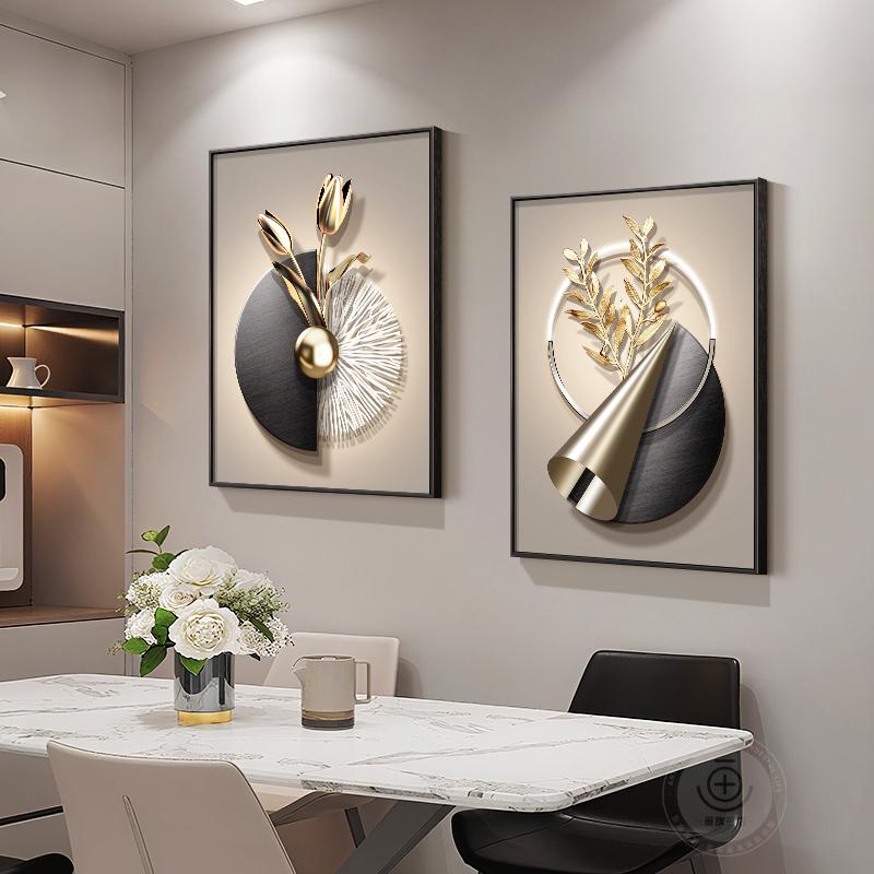 Elegant Dining Room Wall Art: High-End Decorative Painting for Dining Table Background