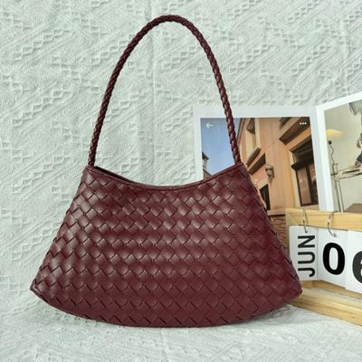 New Handwoven Bag, High-end Women's Vegetable Basket, Handbag, Shoulder Bag.