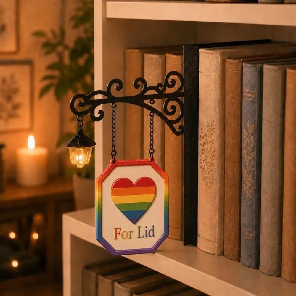 Vintage Bookshelf Lantern Light Wooden Bookshelf Lamp Bookshelf Ghost Light Library