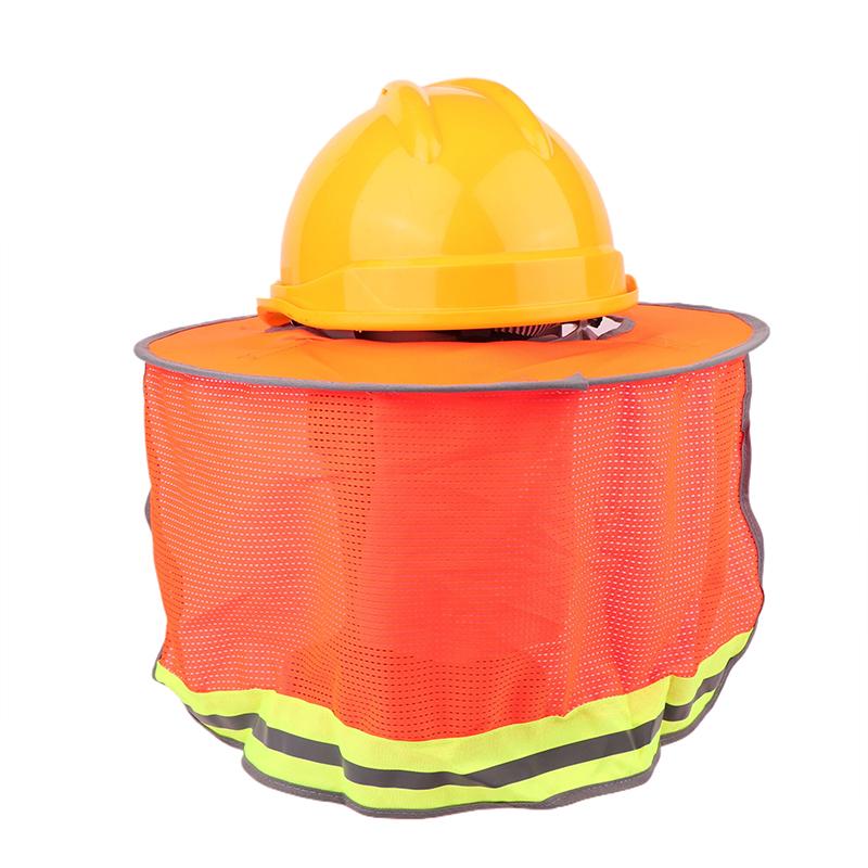 1 Piece Neck Shield Helmets Reflective Hat Summer Sun Shade Safety Hard Hat Brim Reflective Cap Cover For Construction Workers