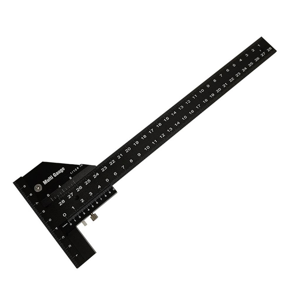 Aluminum Alloy Construction Sliding Depth Gauge Woodworking Scribe Ruler  Workshop Use